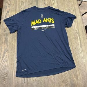 NWOT Nike Womens Dri-Fit WNBA Fort Wayne Mad Ants Performance T-Shirt Navy XL